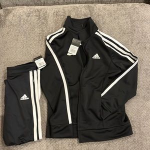 COPY - Adidas girls black classic track suit